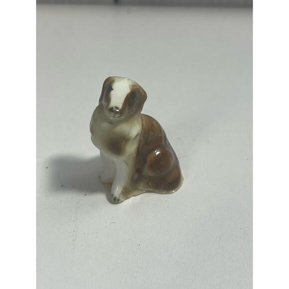 None Other - Vintage Collie Lassie Miniature ceramic Dog Puppy